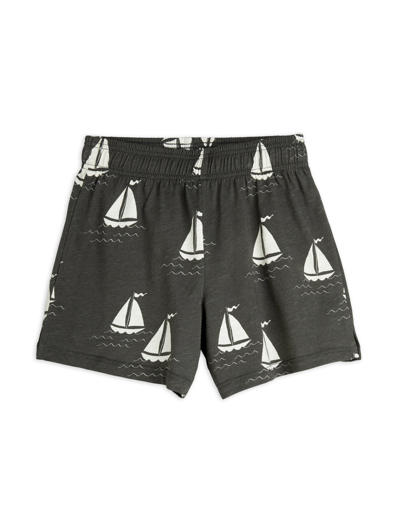 Mini Rodini Sailing boats aop shorts Grey