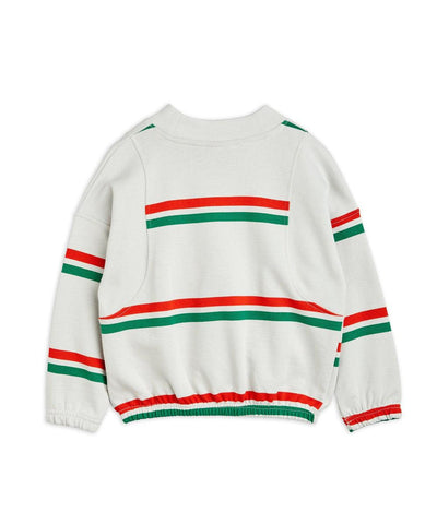 Mini Rodini Stripe Aop Sweatshirt Grey