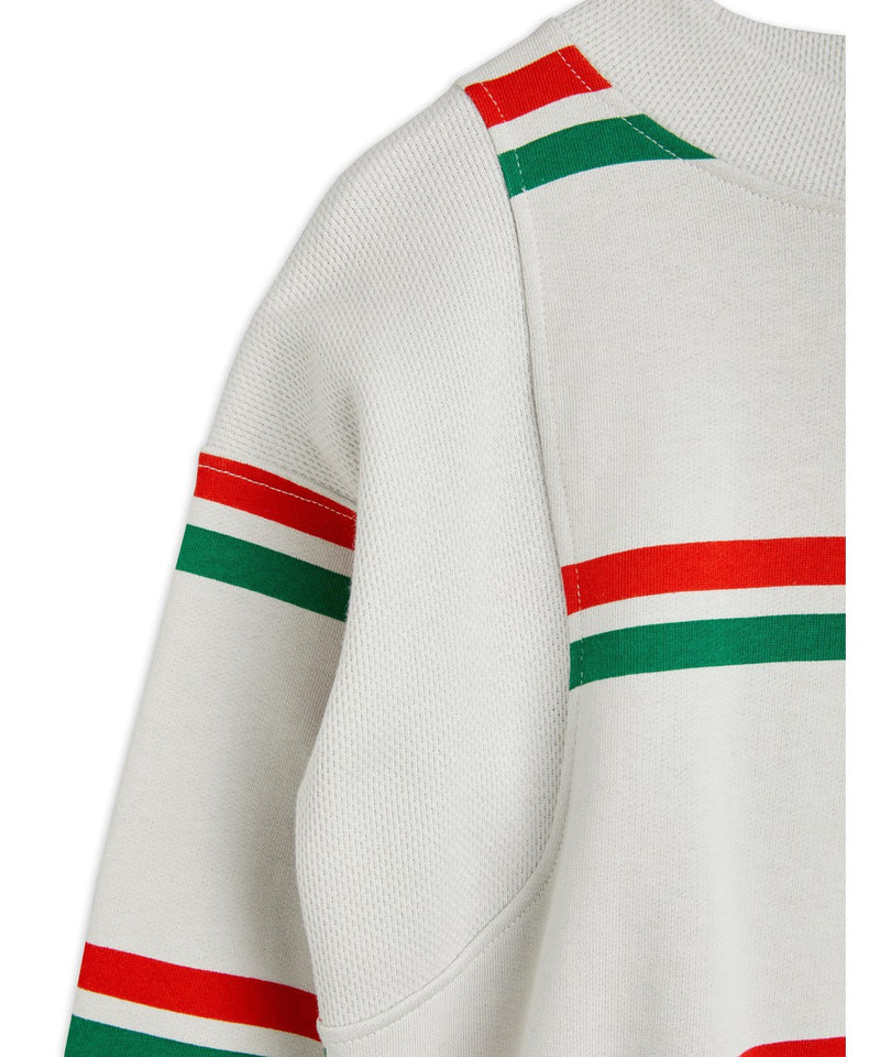 Mini Rodini Stripe Aop Sweatshirt Grey