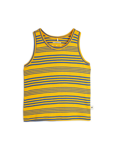 Mini Rodini Stripe yd ss Tank Top Orange