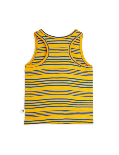 Mini Rodini Stripe yd ss Tank Top Orange