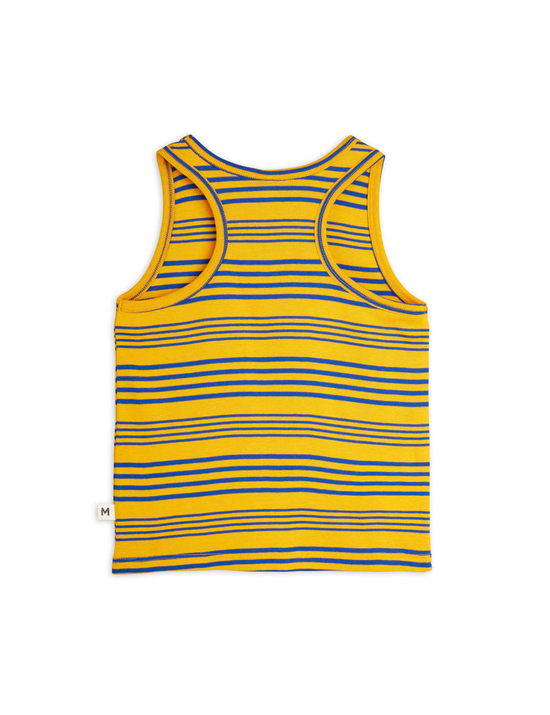 Mini Rodini Stripe yd ss Tank Top Orange