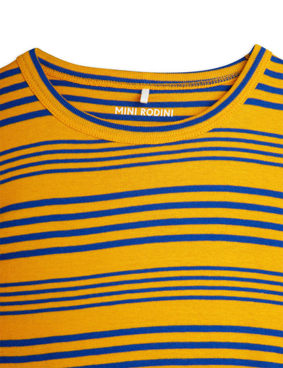 Mini Rodini Stripe yd ss Tee Orange