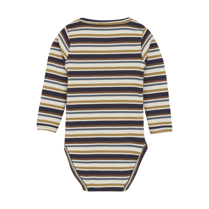 Minymo Baby Body L/S Rib Parisian night