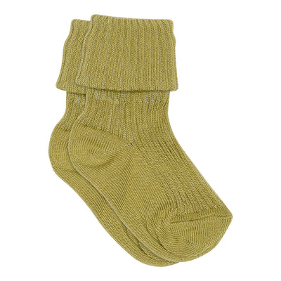 Mp Denmark Cotton Rib Baby Socks Cedar 887