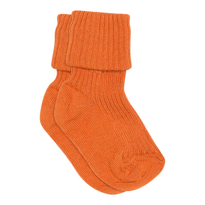 Mp Denmark Cotton Rib Baby Socks Marmelade 1400