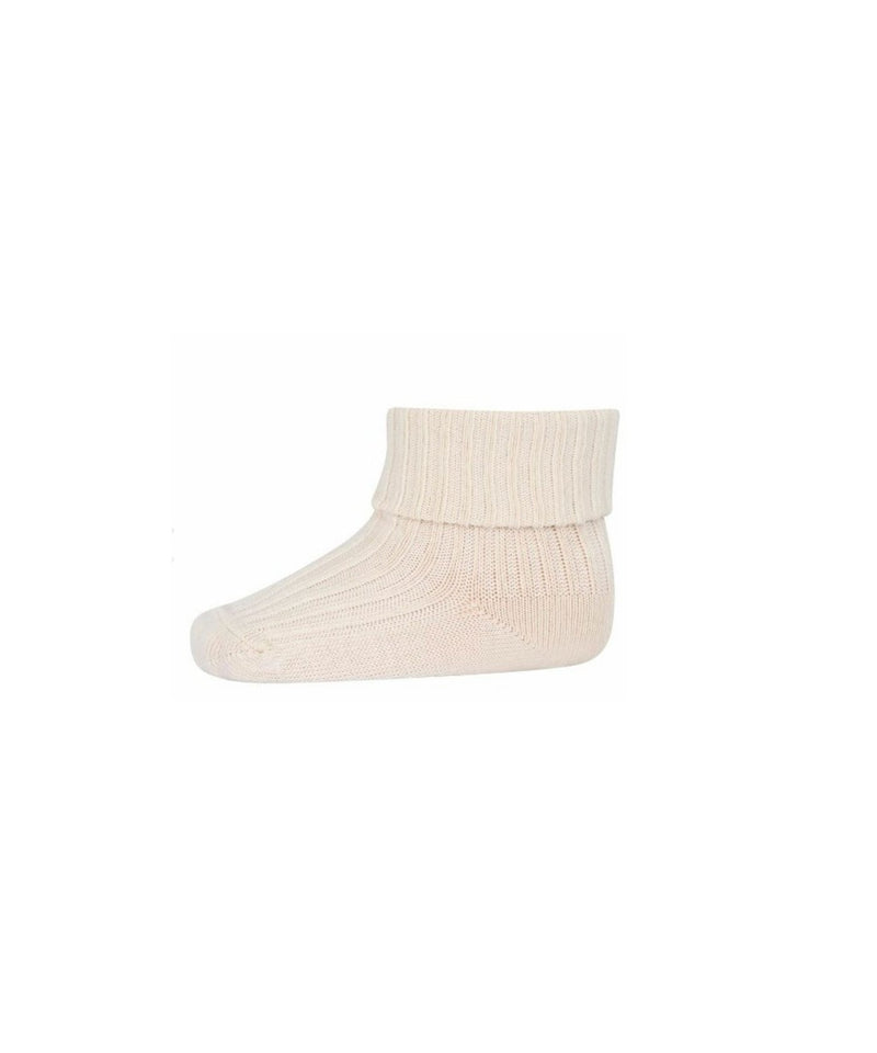 Mp Denmark Cotton Rib Baby Socks Moonstone 4109