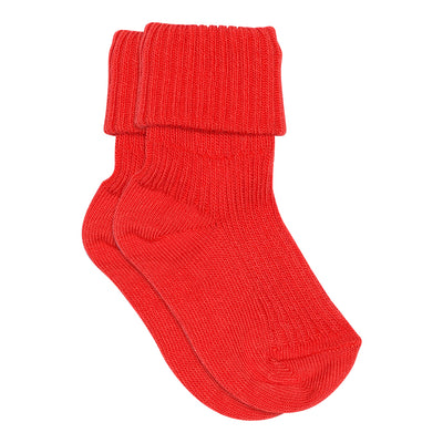 Mp Denmark Cotton Rib Baby Socks Tomato 1315