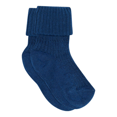 Mp Denmark Cotton Rib Baby Socks True Blue 302