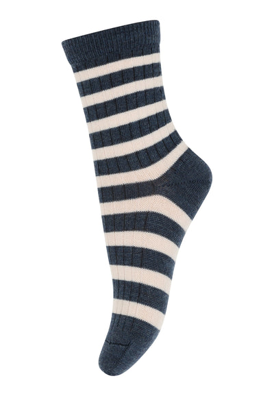 Mp Denmark Elis Socks 79200 Dark Denim Melange 498