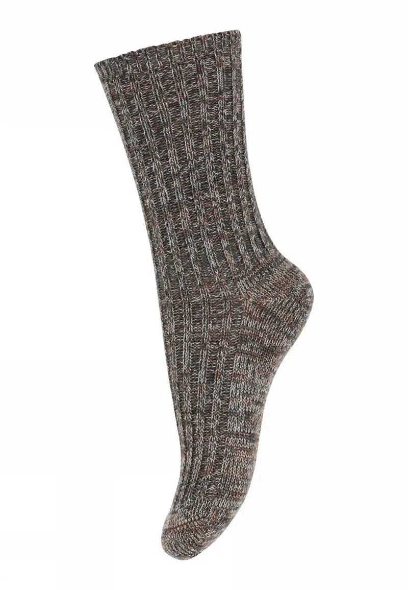 Mp Denmark Noa Socks 59047 Dark Grey Melange 497