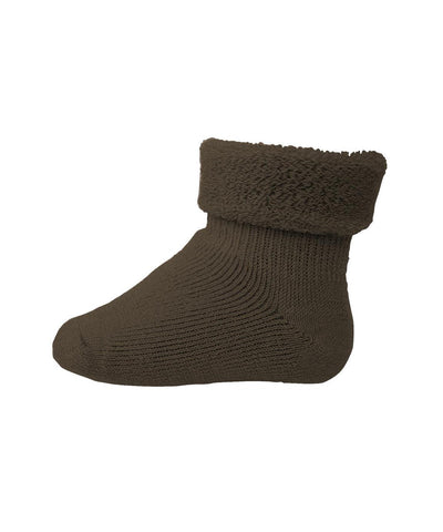 Mp Denmark Wool Baby Socks 722 Brown Melange 351