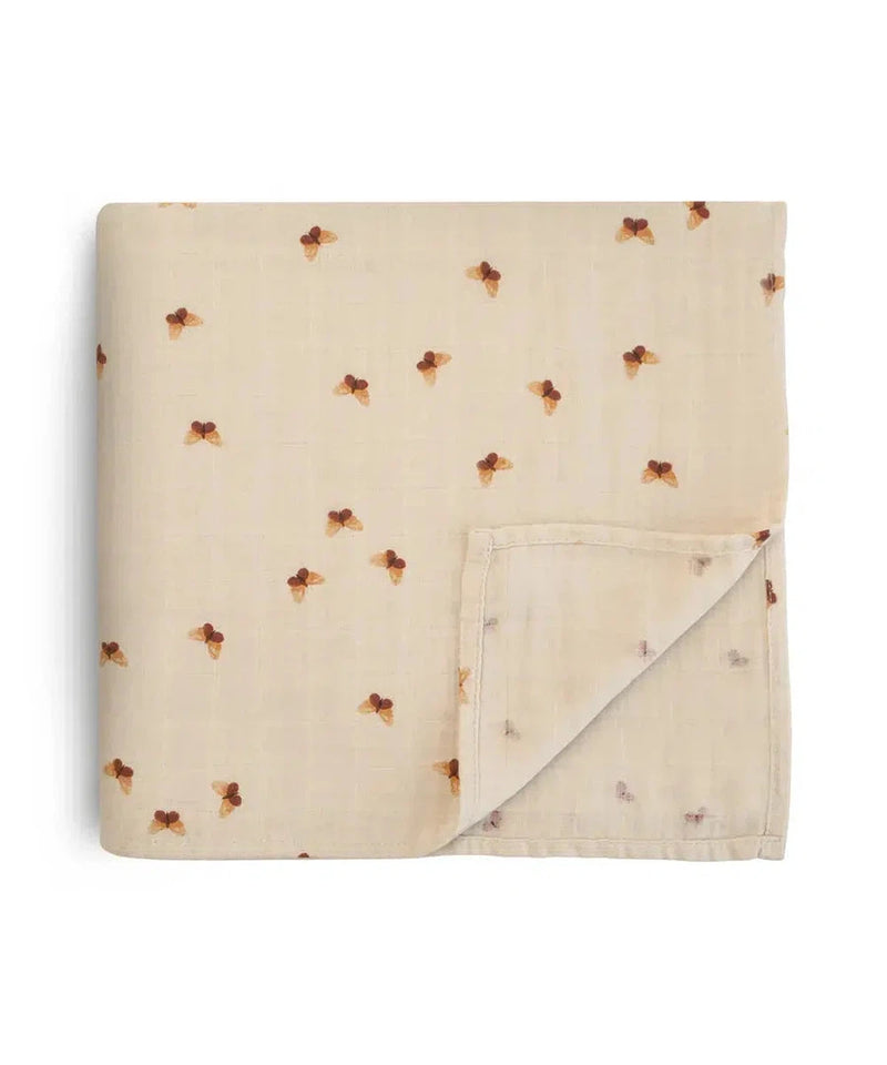 Mushie Muslin Swaddle Butterflies