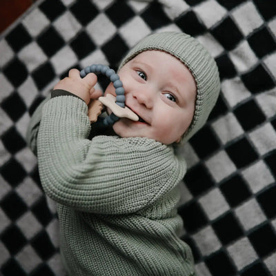 Mushie Teething Ring Space