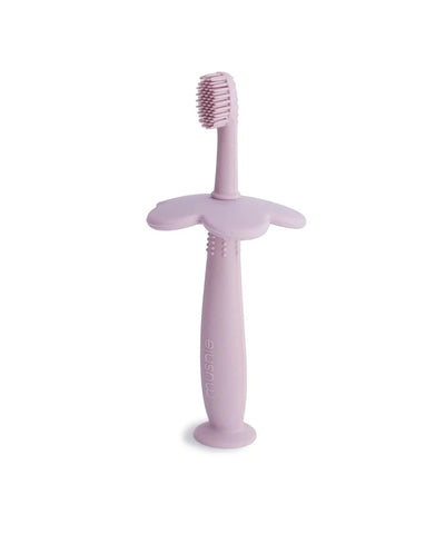 Mushie Training Toothbrush Flower Soft Lilac