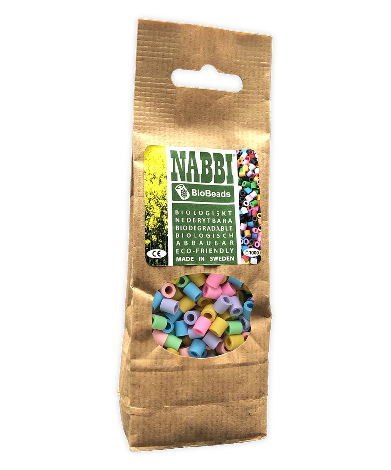 NABBI BioBeads Mix Strijkparels Pastel 1000 stuks