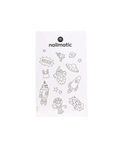 Nailmatic 12 Temporary Coloring Tattoos - Galaxy