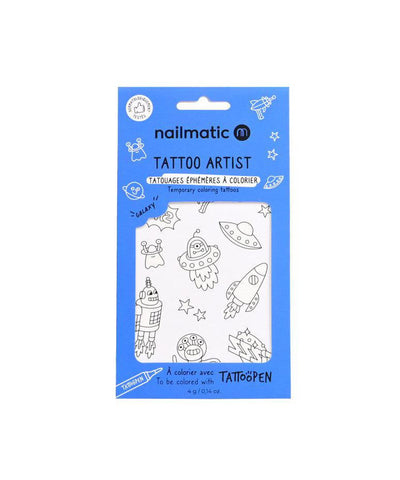 Nailmatic 12 Temporary Coloring Tattoos - Galaxy