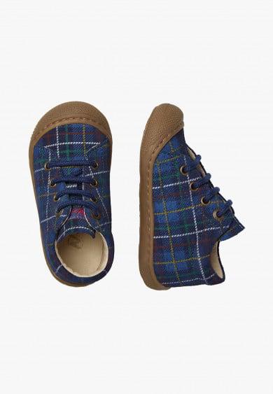 Naturino Cocoon Suede Pr. Tartan Navy Multi