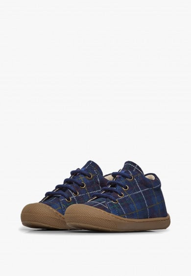 Naturino Cocoon Suede Pr. Tartan Navy Multi