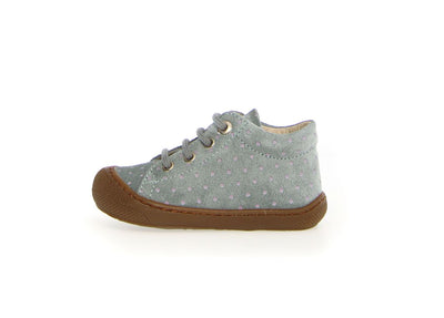 Naturino Cocoon Suede Sole Pr. Geometric Pois Sage-Magnolia