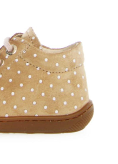 Naturino Cocoon Suede Sole Pr. Geometric Pois Sand-Milk