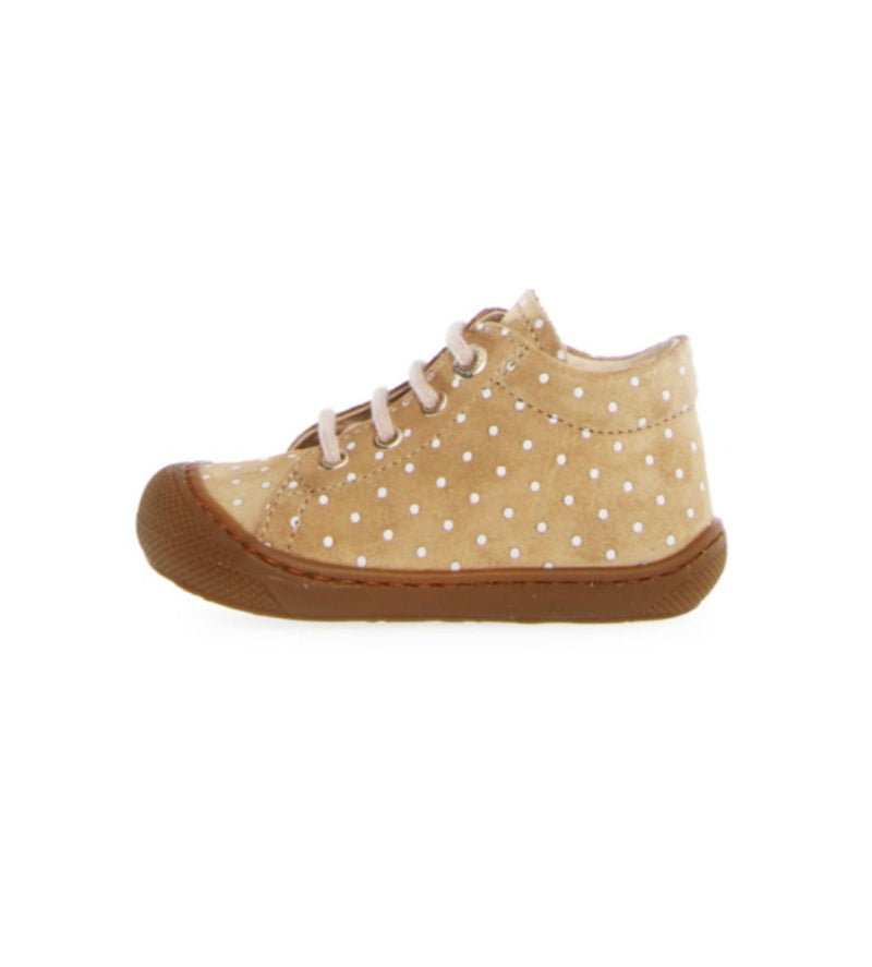 Naturino Cocoon Suede Sole Pr. Geometric Pois Sand-Milk