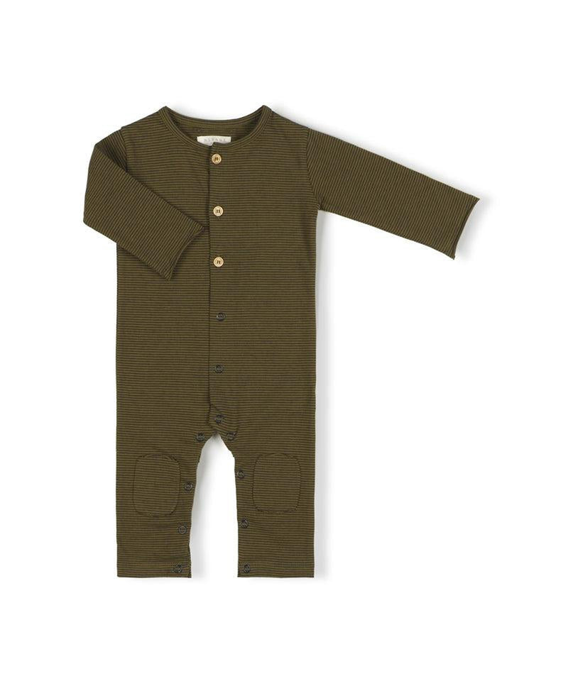 Nixnut Baby Butt Onesie Night Stripe