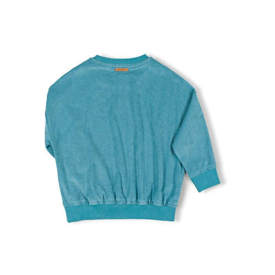 Nixnut Baby Loose Sweater Lagoon