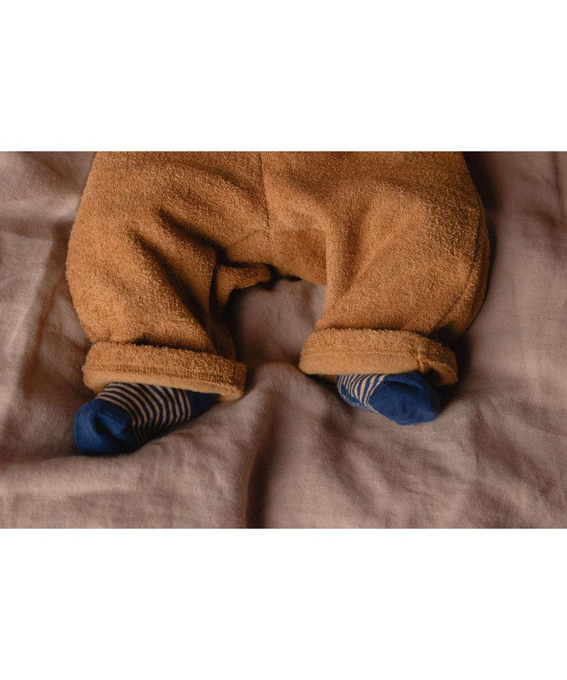 Nixnut Baby Striped Socks Navy