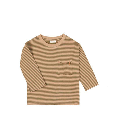 Nixnut Drop Shirt Khaki Stripe