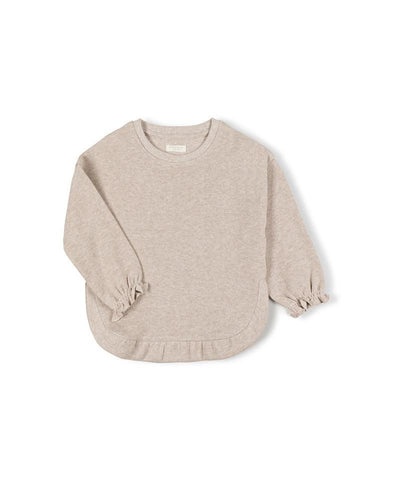 Nixnut Ruffled Sweater Beige