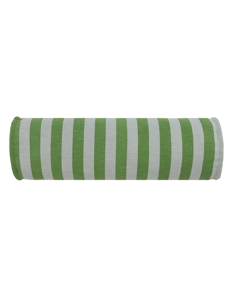 Nobodinoz Cylinder Cushion Green Blue Stripes