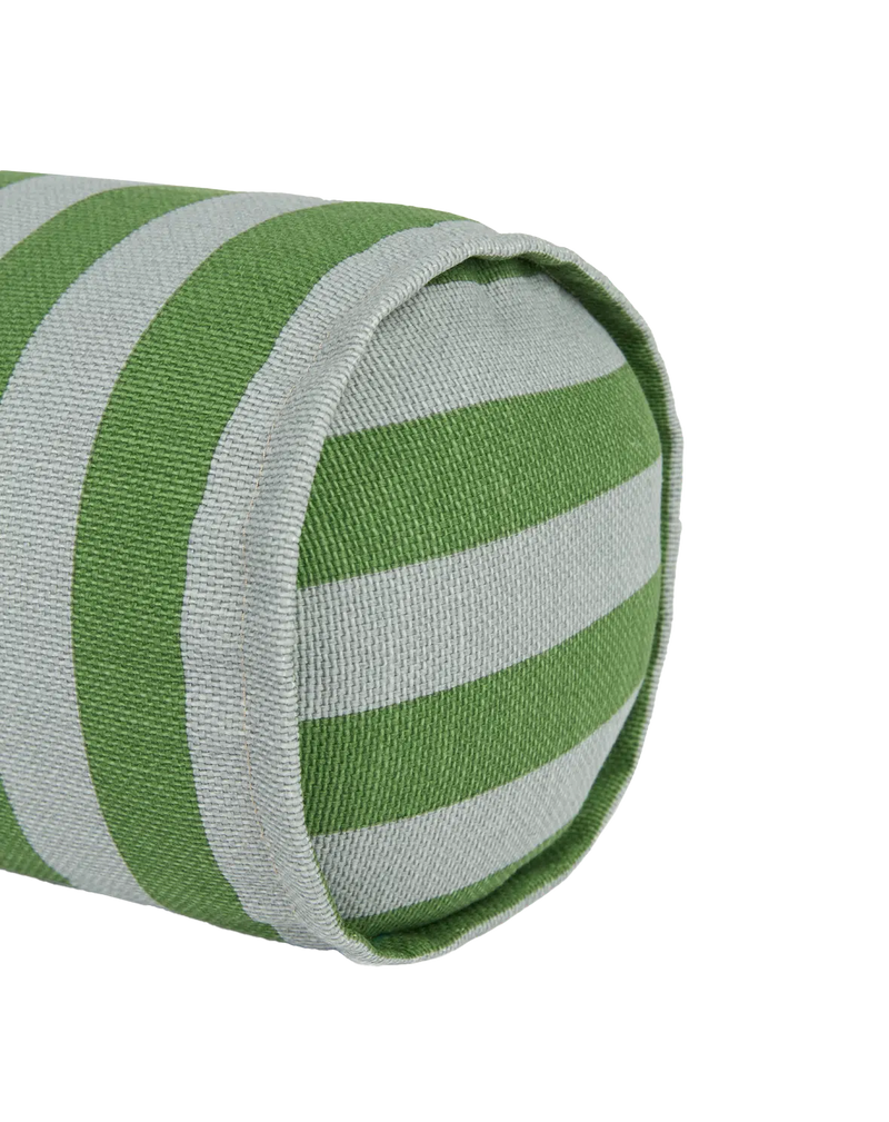 Nobodinoz Cylinder Cushion Green Blue Stripes