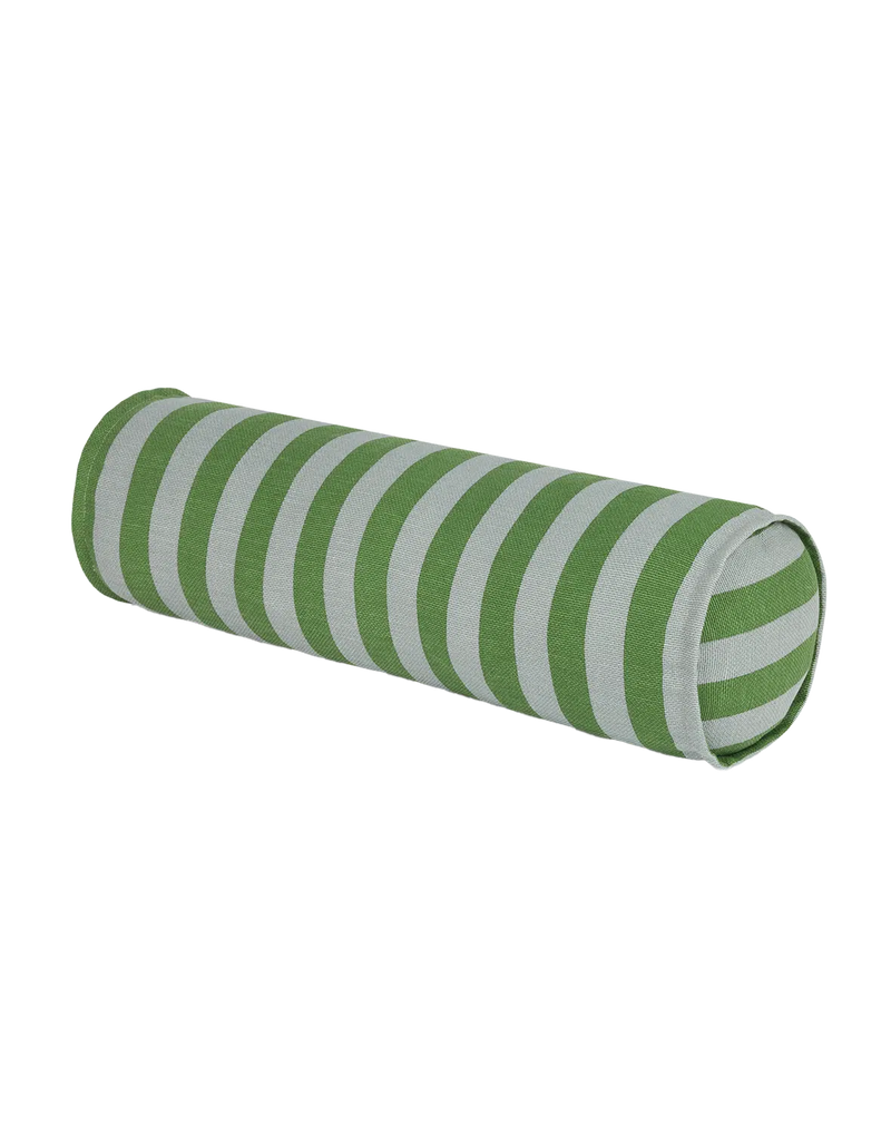 Nobodinoz Cylinder Cushion Green Blue Stripes