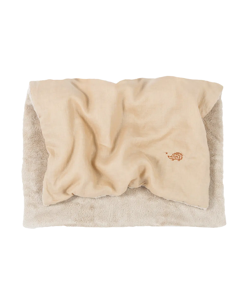 Nobodinoz Embroidered Winter Blanket Sand