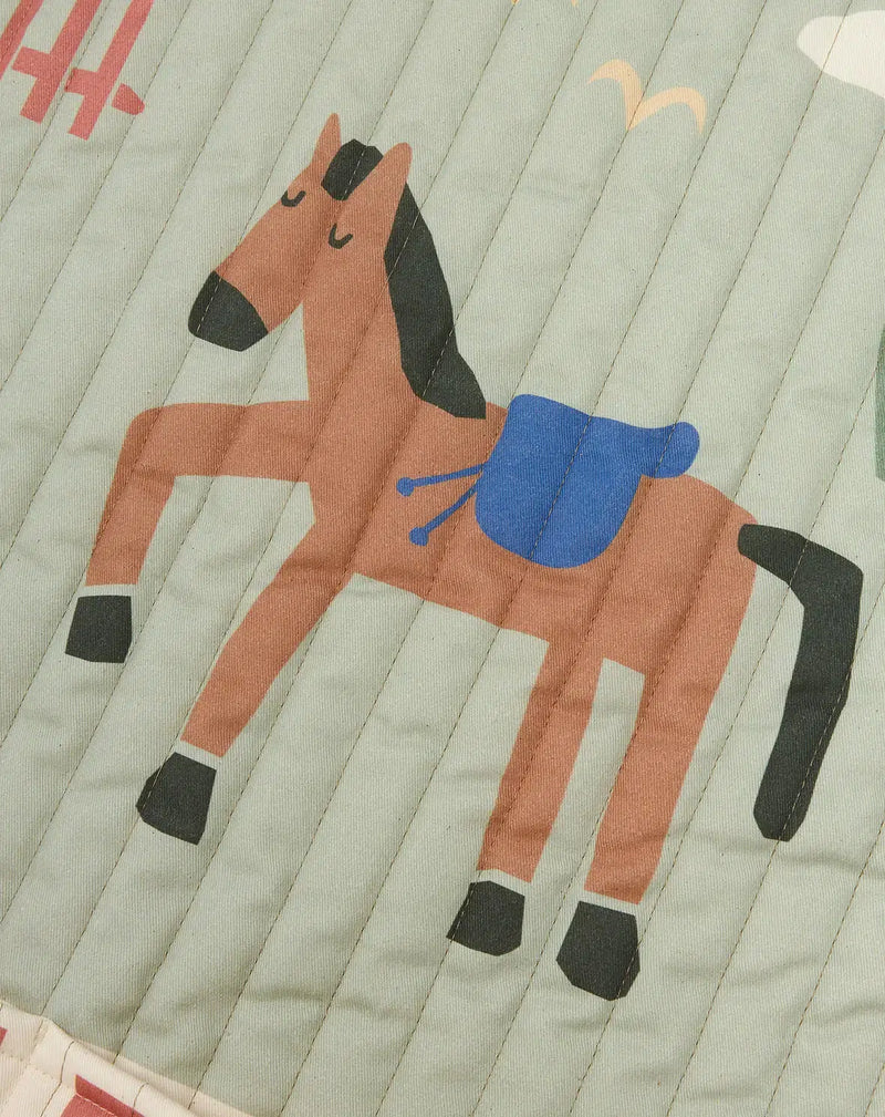 Nobodinoz Quilted Wall Organizer Vibes Horse