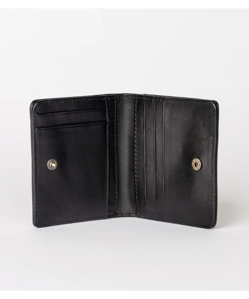 O My Bag Alex Fold-Over Wallet Black Classic Leather