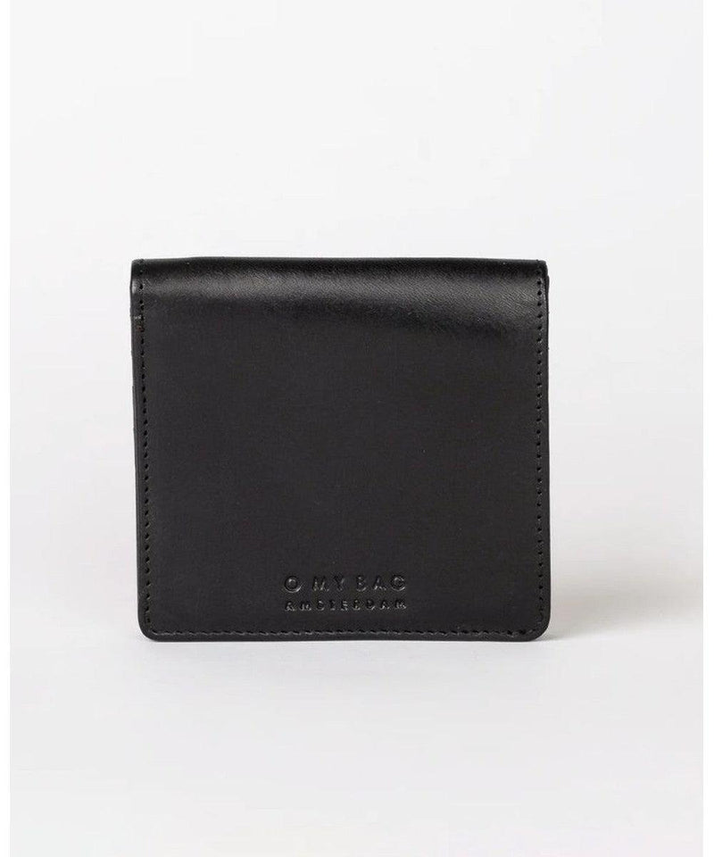 O My Bag Alex Fold-Over Wallet Black Classic Leather