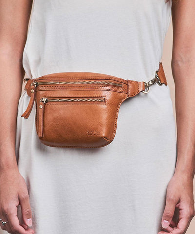 O My Bag Beck's Bum Bag Cognac Stromboli Leather