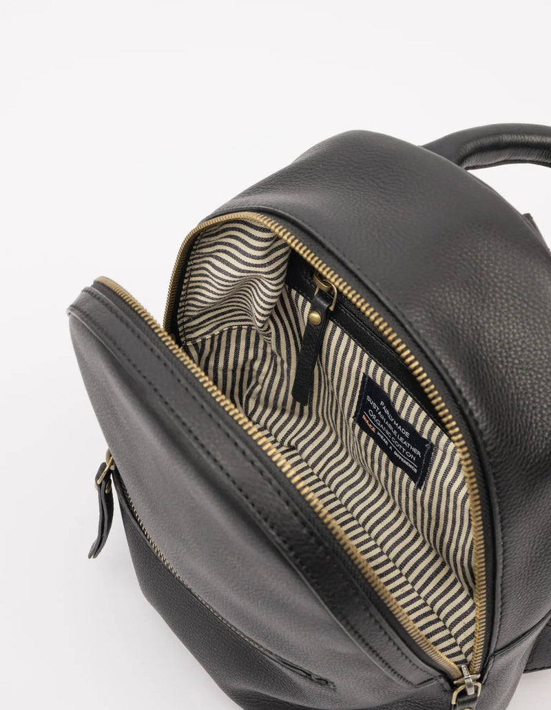 O My Bag Ivy Mini Backpack black Soft Grain Leather