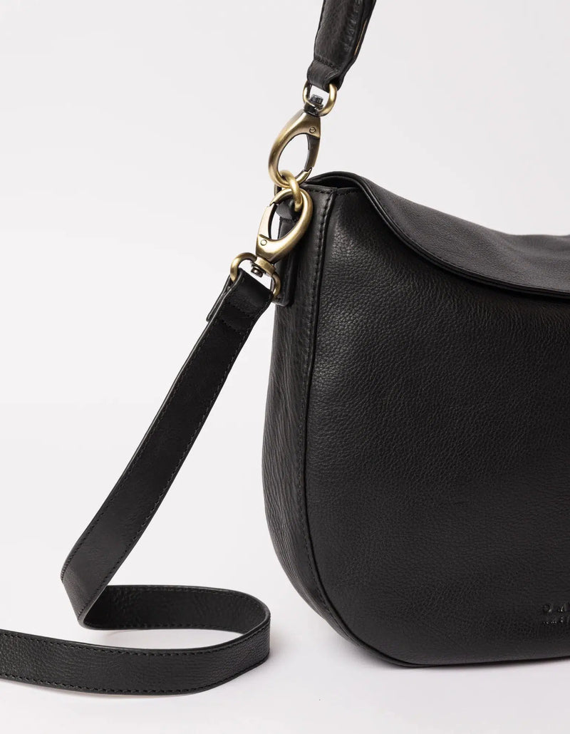 O My Bag Lana Black Soft Grain Leather