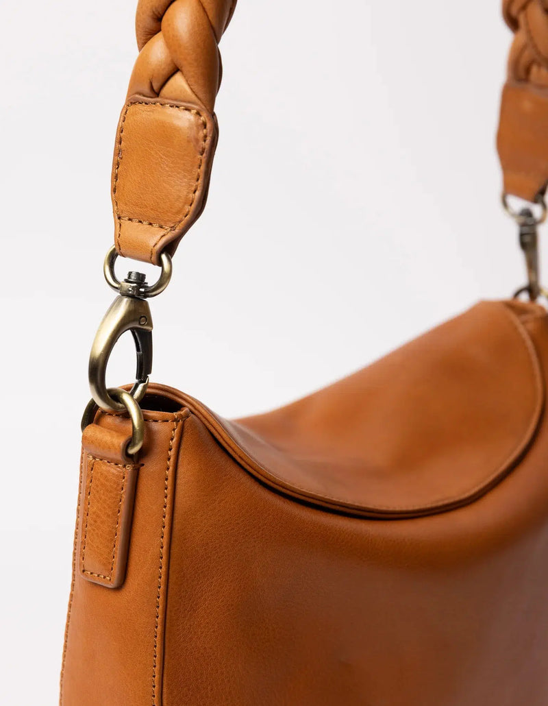 O My Bag Lana Cognac Soft Grain Leather