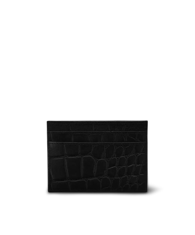 O My Bag Mark's Cardcase Black Croco Classic Leather