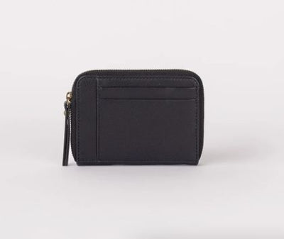 O My Bag Robbie Wallet Black Soft Grain Leather