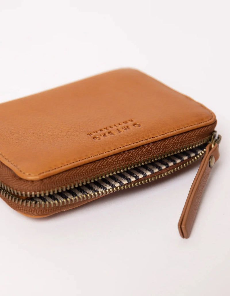 O My Bag Robbie Wallet Wild Oak Soft Grain Leather