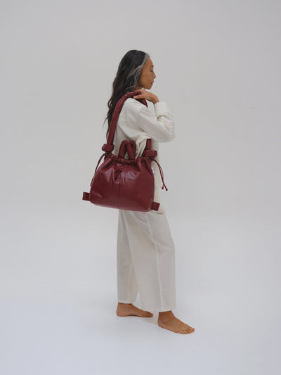 Ölend Ona Vegan Leather Bag Cherry Red