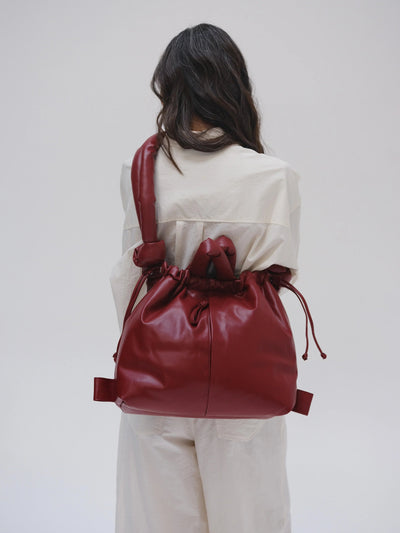 Ölend Ona Vegan Leather Bag Cherry Red