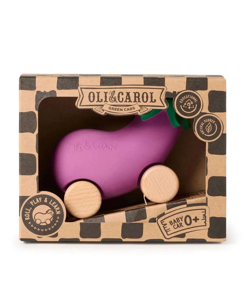 Oli & Carol Emma The Eggplant Baby Car Toy