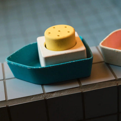 Oli & Carol Upcycled Bath Toy Boat Yellow